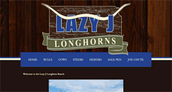 Desktop Screenshot of lazyjlonghorns.com